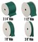 Threadart Grosgrain Ribbon Rolls - 10 yd rolls - 4 Widths 25 Colors - Solid Colors Ribbed Pattern - For Bows, Decorations, Hair Clips, and More